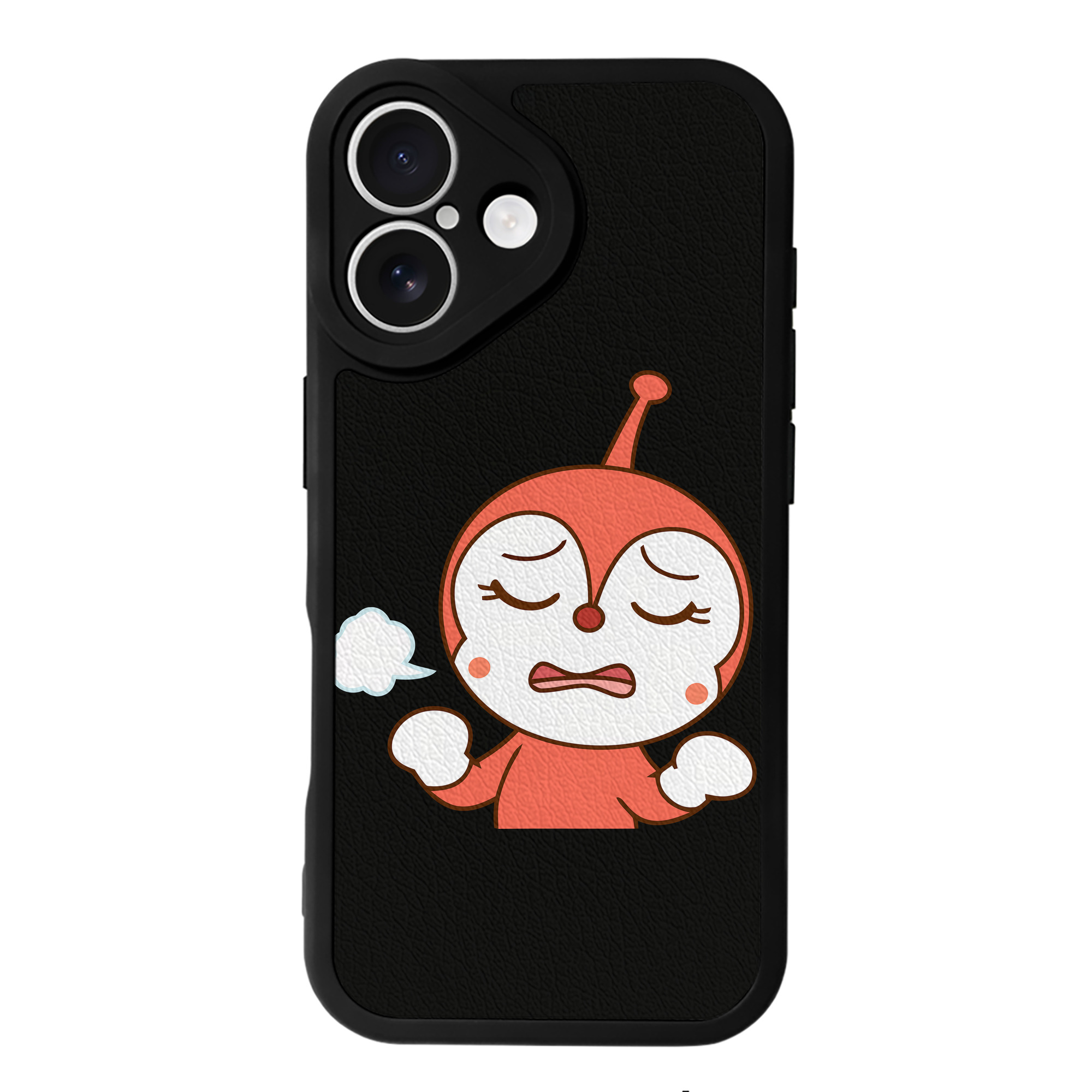 （画像用） アンパンマン Anpanman 【iPhone 16シリーズ対応】シリコンスマホケース（レザー調） 材質：シリコン
